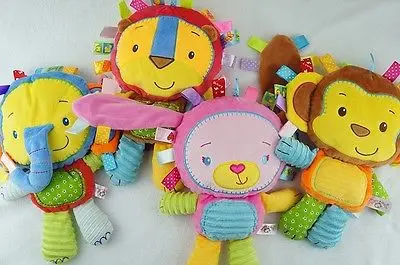 2016 детская погремушка игрушки в виде животных колокольчики плюшевая игрушка