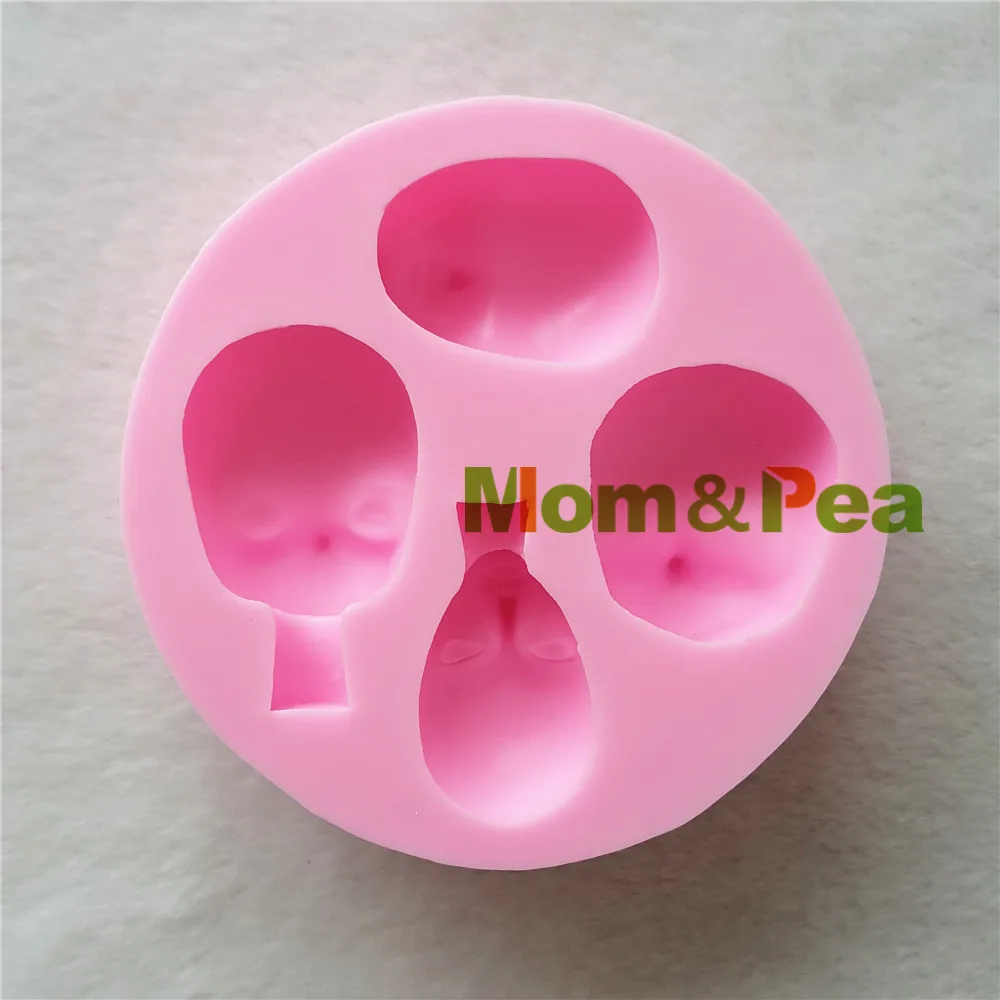 Mom & Pea 1250 Бесплатная доставка силиконовая форма для лица украшение торта помадка
