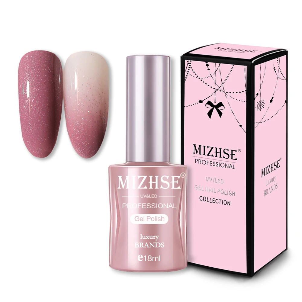 RXGGJ012 MIZHSE 18 мл УФ-гель для ногтей Розовое Золото Блестки замачиваются УФ-гель лак цветной лак для ногтей DIY Nail Art Laquer - Цвет: RXGGJ012