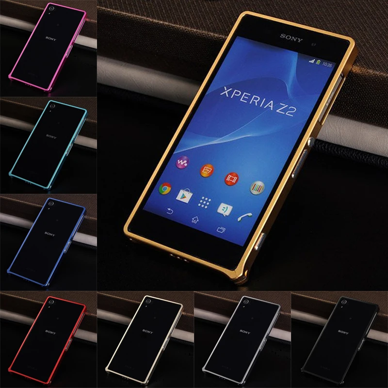 

Металлический бампер для Sony Z2 Z 2, чехол с пряжкой для Sony Xperia Z2 D6502 D6503 D6543 L50 L50w 5,2 дюйма, алюминиевый чехол для телефона