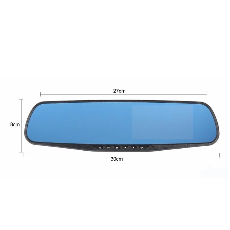 4 3 &quotTFT двойной Лен HD Автомобиль SUV DVR Водонепроницаемый круговой видео Dash камера g