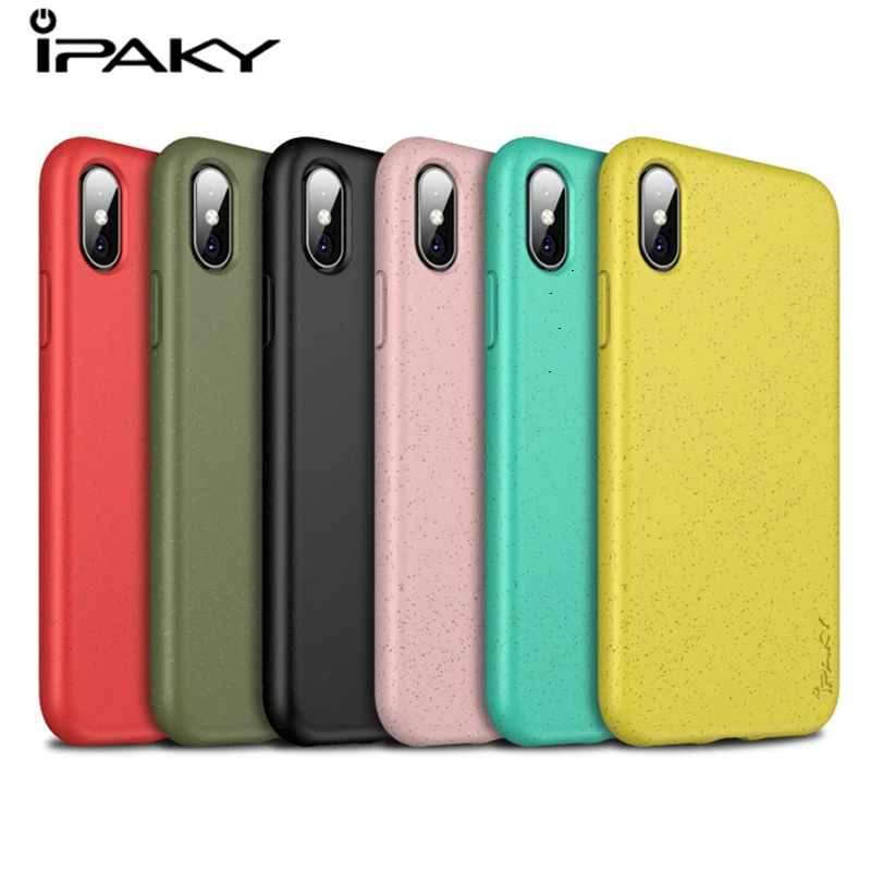 

IPAKY Original Silicon Case For iPhone 7 8 Plus For Apple Iphone 7plus 8plus Case For iPhone X XS Max XR Cover Candy Color Coque