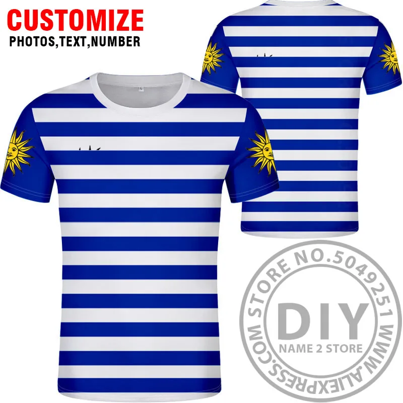 Style 4 URUGUAY футболка, сделай сам,, на заказ, с именем, номером ury, футболка, национальный флаг, uy, одежда для фото, одежда с текстом, одежда для фото, одежда для школы - Цвет: Style 4