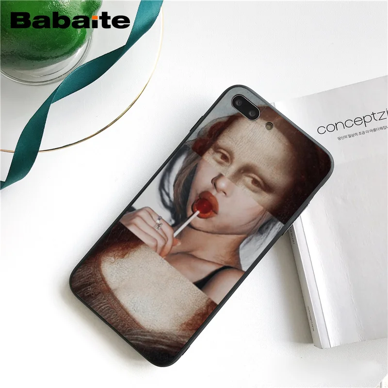 A3 Babaite Leonardo da Vinci Мона Лиза ПЭТ кошка художественная эстетика PhoneCase для iphone 11 Pro 11Pro Max 8 7 6 6S Plus X XS MAX 5S SE XR - Цвет: A3