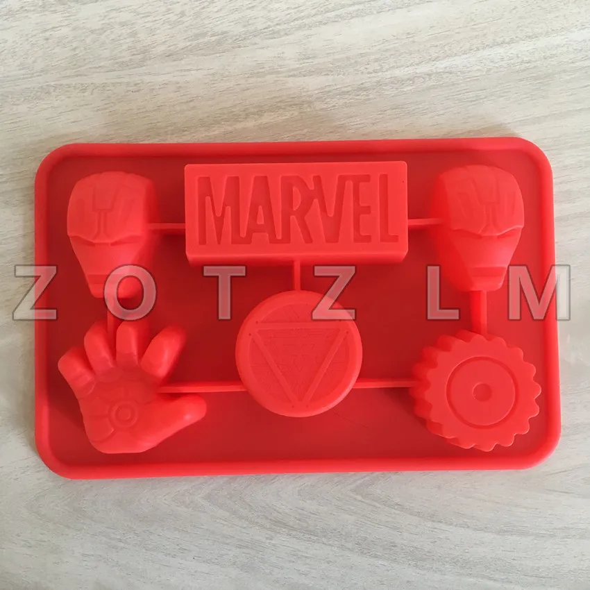 Мультфильм Железный человек MARVEL Форма Силиконовые формы для торта печенья