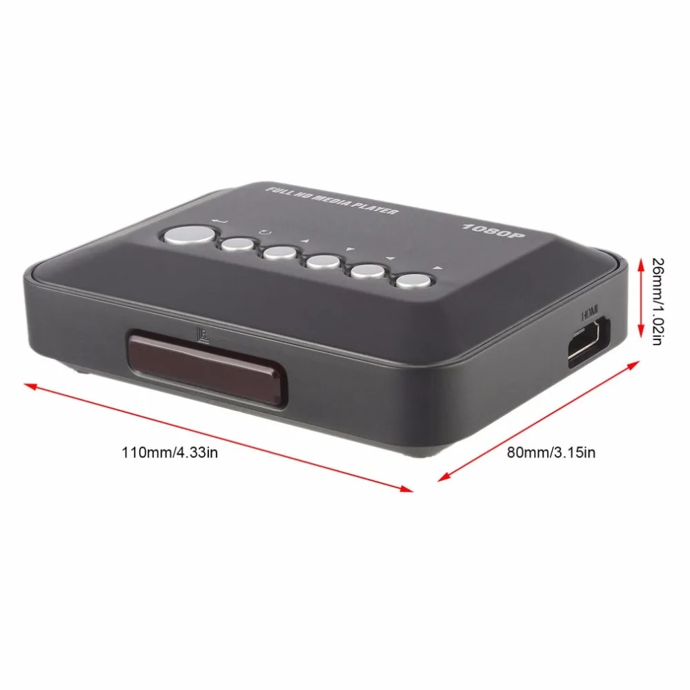 1080P HD медиаплеер SD/MMC TV видео RMVB MP3 Multi USB HDMI совместимый с поддержкой жесткого