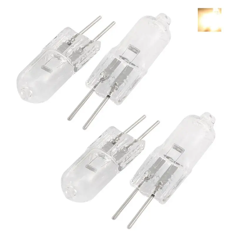 

12V 20W 2 pin G4 Base Halogen Light Bulb 4 Pieces Warm White