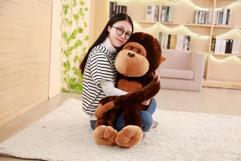 

1PC 90cm Giant Monkey Stuffed Big Plushie Doll Plush Toys Baby Sleeping Appease Animal Gorilla Doll Kids Birthday Christmas Gift