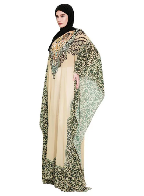 Мусульманское платье абайя для женщин длинное хиджаб в турецком стиле индейки