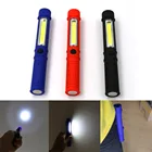 Портативный мини-фонарь в виде ручки, ярсветильник светодиодный Многофункциональный ручной фонарик с COB матрицей для обслуживания, ручной фонарик с магнитом AAA