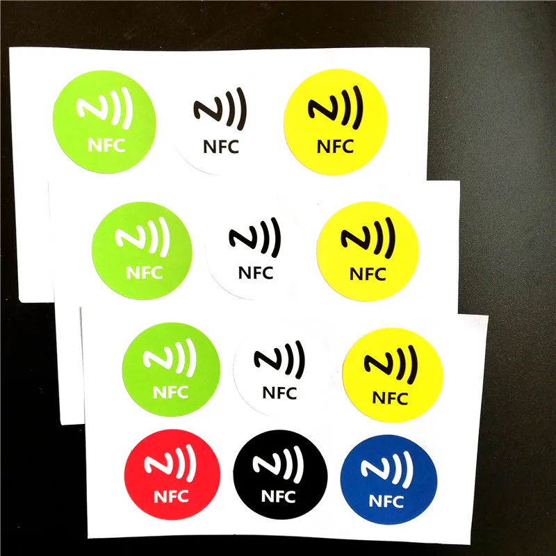 6 шт. NFC Ntag213 этикетка наклейка 13 56 МГц NTAG203 универсальная NXP Поддержка Android