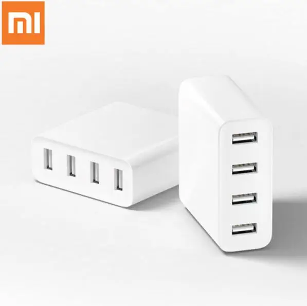 Оригинальное USB зарядное устройство Xiaomi 4 порта 5 В/7A 35 Вт дорожное настенное 2 А