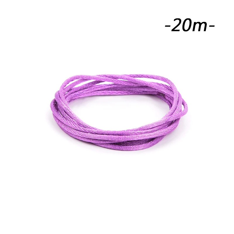 medium purple LOFCA, 20 м/лот, нейлоновый шнур, разноцветный, для прорезывания зубов, ожерелье, изготовление игрушек, сделай сам, аксессуары, веревка, браслет, соска, клипса, цепочка - Цвет: medium purple