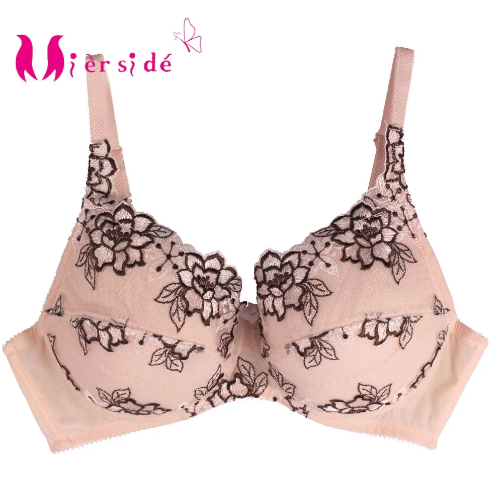 Mierside sujetadores Push Up de algodón suave sin forro para mujer, sujetador de copa completa, Sexy, Color rosa dulce, talla grande 36 44 B/C/D/DD, ZBW029 (0)