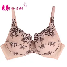 Mierside – soutien gorge Push Up en coton doux pour femme, bonnet complet, rembourré, sans doublure, Sexy, couleur rose, grande taille 36 44 B/C/D/DD, ZBW029  (1)