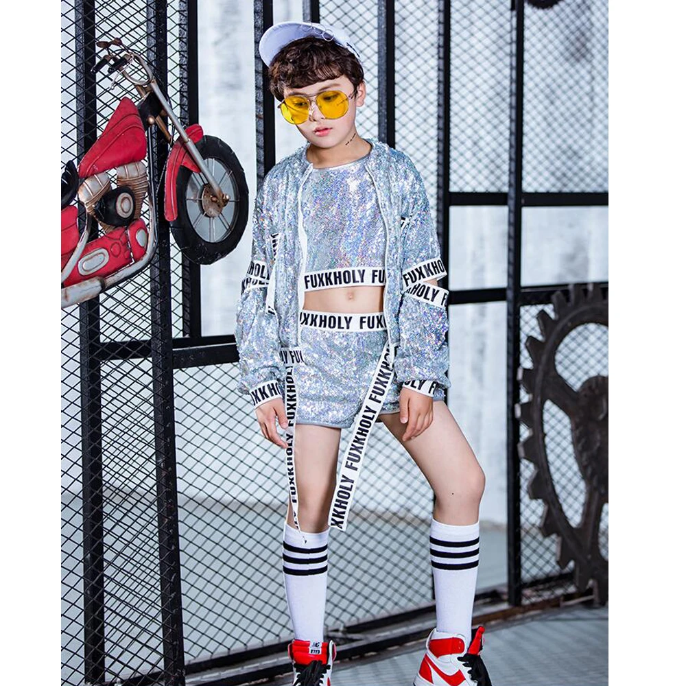 Топ + штаны пальто детская одежда для бальных танцев расшитая блестками в