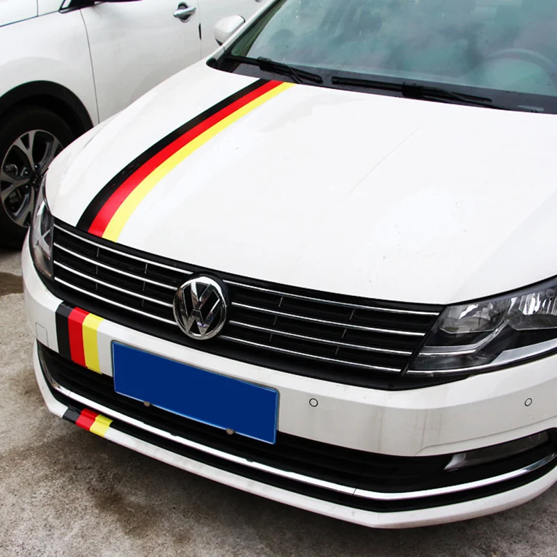 9cm x 1meter Car stying Stickers National Flag Glue For BMW BENZ Volkswagen Audi German car accessories | Автомобили и мотоциклы