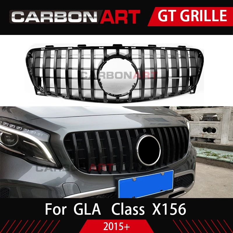 Передняя решетка автомобиля GLA X156 подходящая Для Mecedes Facelift новая для гонок Class GLA200