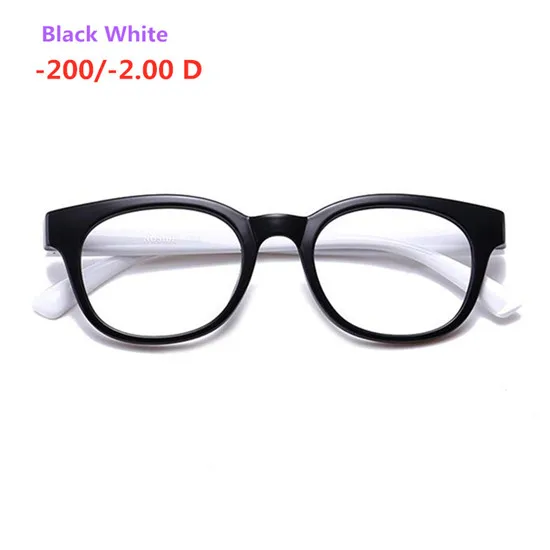 White Myopia200 Дети TR90 мощность-100-150-200-250-300-350-400 оптика близорукие компьютер рецепт готовая Близорукость очки рамки - Цвет оправы: White Myopia200