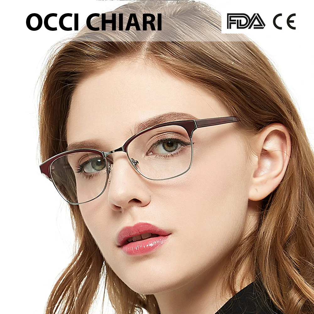 Женские винтажные очки OCCI CHIARI металлические в стиле ретро из нержавеющей стали
