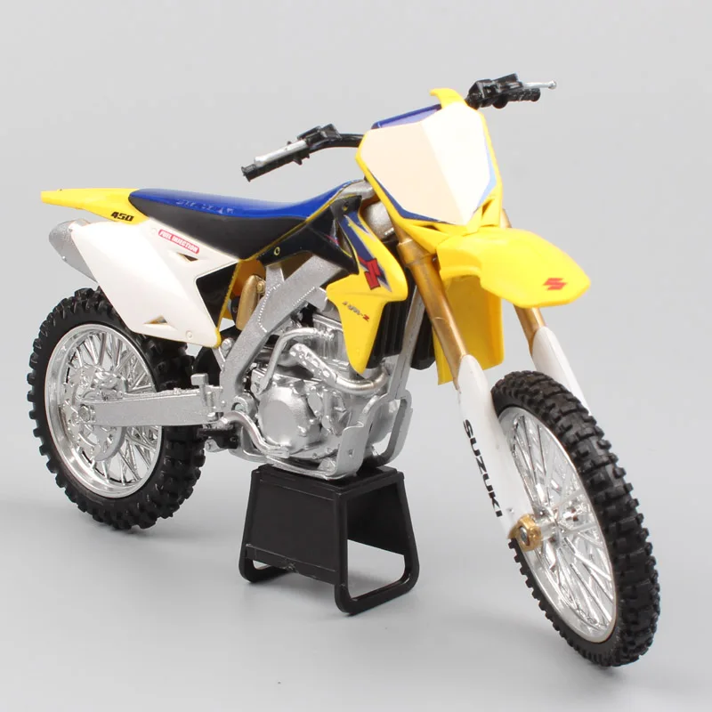 1/12 масштаб Newray Suzuki RMZ-450 внедорожных мотоциклов мотокросса грязи велосипед подарок литые модельные игрушки для взрослых Коллекция