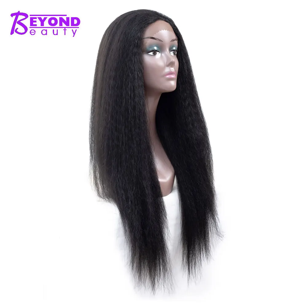 26 дюймовый синтетический кудрявый прямой парик на сетке спереди Beyond Beauty длинный