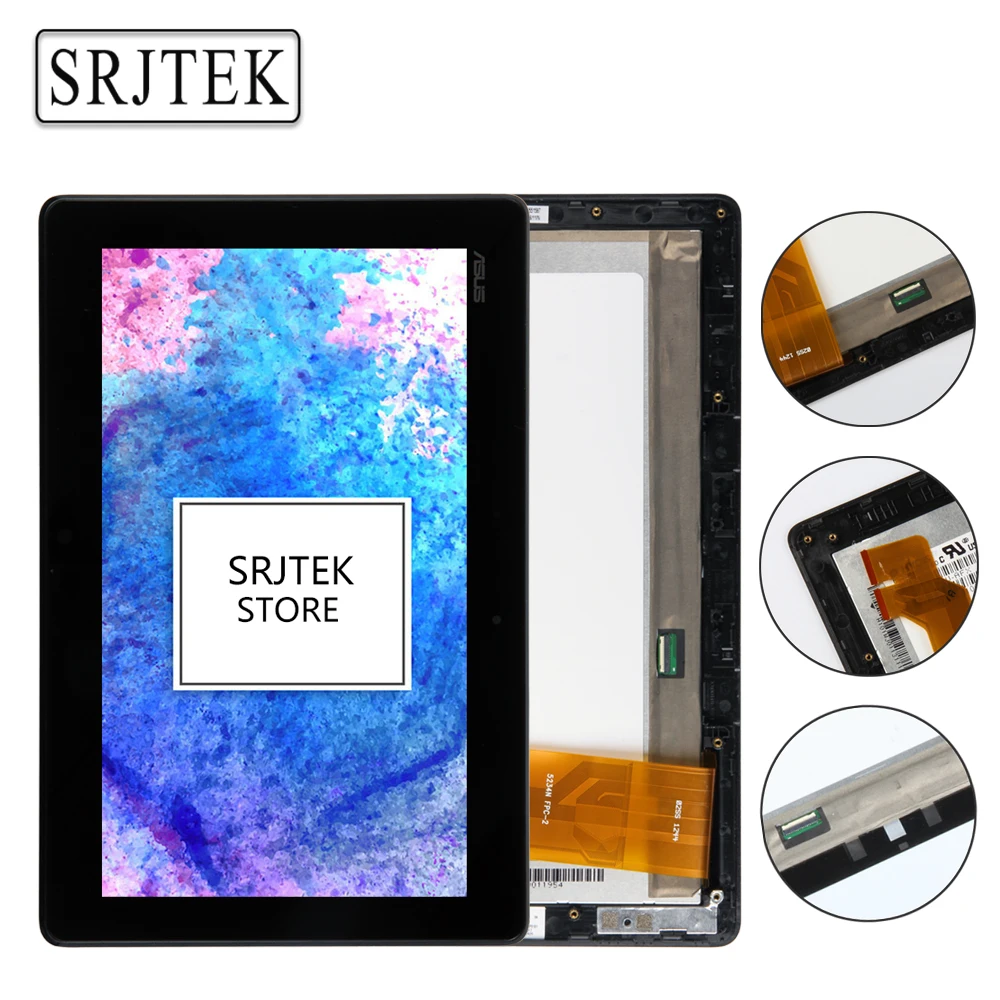 

Srjtek 10.1" For Asus VivoTab RT TF600 TF600T TF600TG TF600TL Touch Screen Digitizer Sensor LCD Screen Display Assembly & Frame