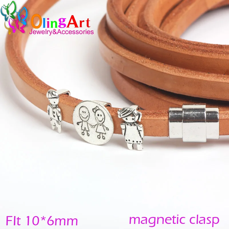 OlingArt 10*6 мм 4 шт. сильная Магнитная застежка/застежки посеребренные
