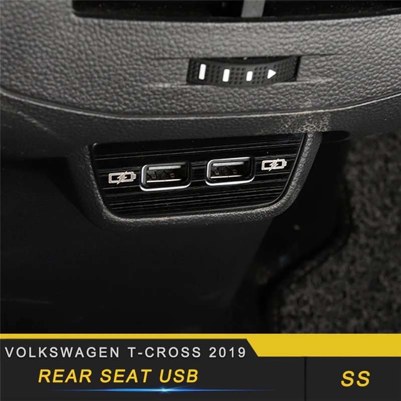 Для Volkswagen T-CROSS USB Автомобильное зарядное устройство ANTEKE для мобильного телефона планшет быстрое зарядное устройство USB телефон зарядное устройство адаптер