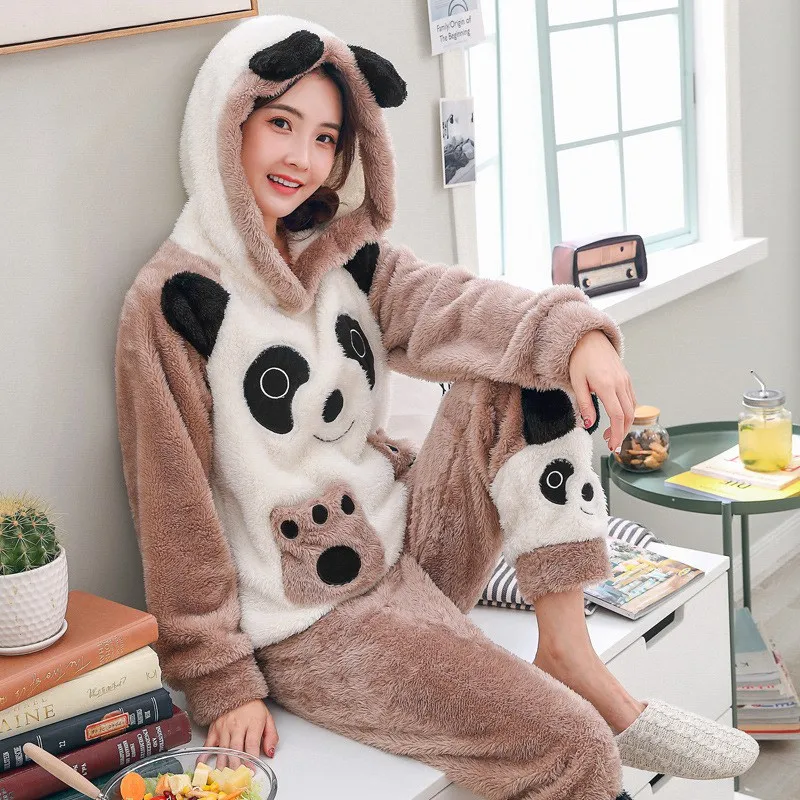 JINUO/Новое поступление 22 стиля милая панда мультяшный рисунок женская зимняя