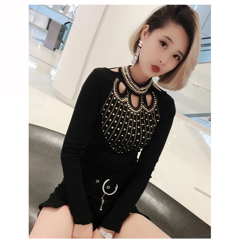 Алмазная Футболка женская Ropa женские футболки Feminina Camisetas Топы Футболка Roupas Femininas заклепки панк-рок Женская одежда футболки