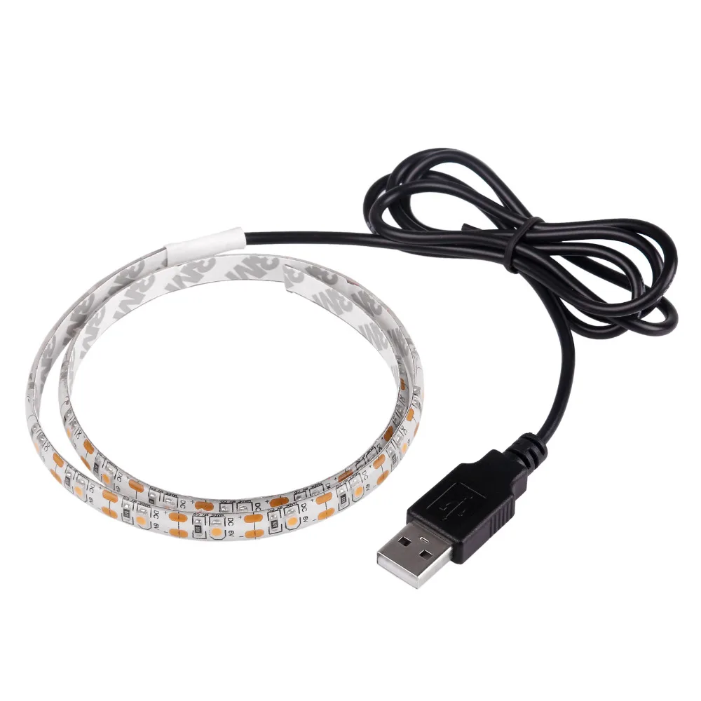 Светодиодная лента водонепроницаемая 50 см 5 В SMD3528 RGB теплая холодная 0 м гибкая