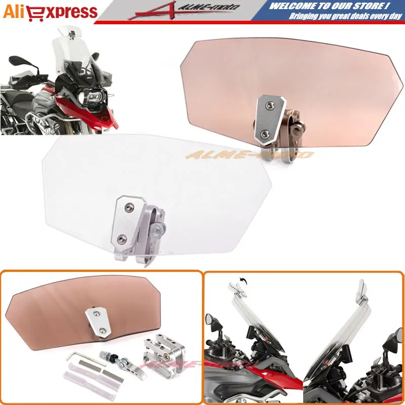 Motorcycle Variable Спойлер Ветрового Болт На Воздушный Поток Регулируемая Лобовое