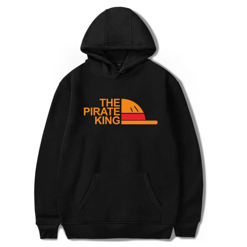 The Pirate King Hoodie For Women Men Harajuku Sweatshirt Hip Hop Streetwear Japanese Anime luffy Pullover Hooded Jacket Male | Мужская