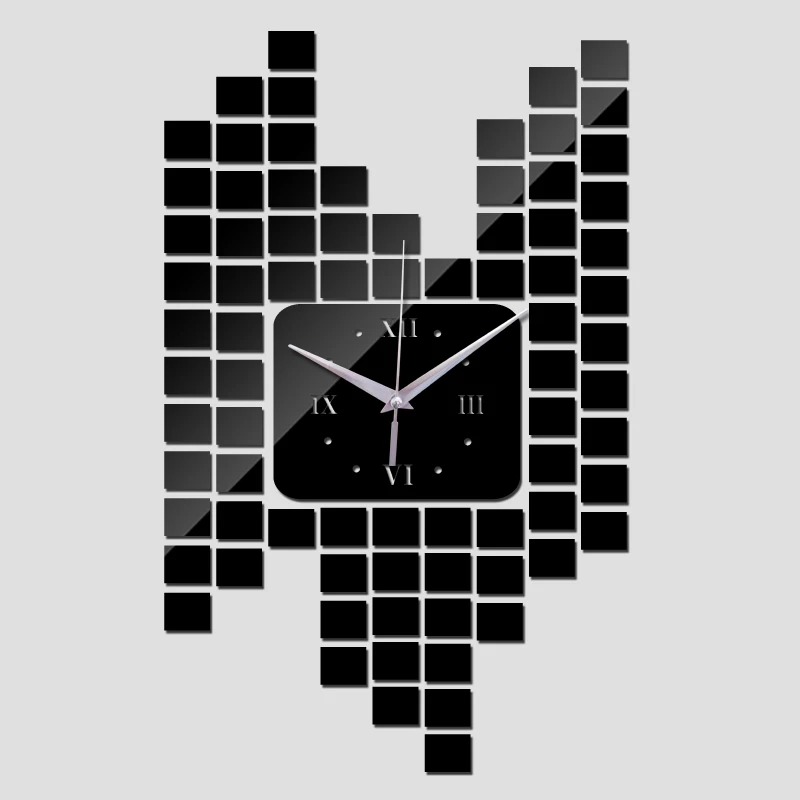 Настенные зеркальные 3D часы лучший домашний декор современный дизайн сделай сам