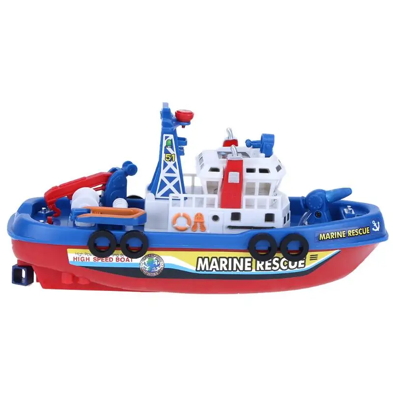 Пожарная модель лодки электронная игрушка для воды лодка с водяным насосом
