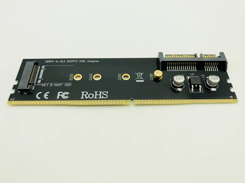 Адаптер DDR на M.2 SSD восстанавливающая память слот для карты DDR4 B Ключ NGFF карта