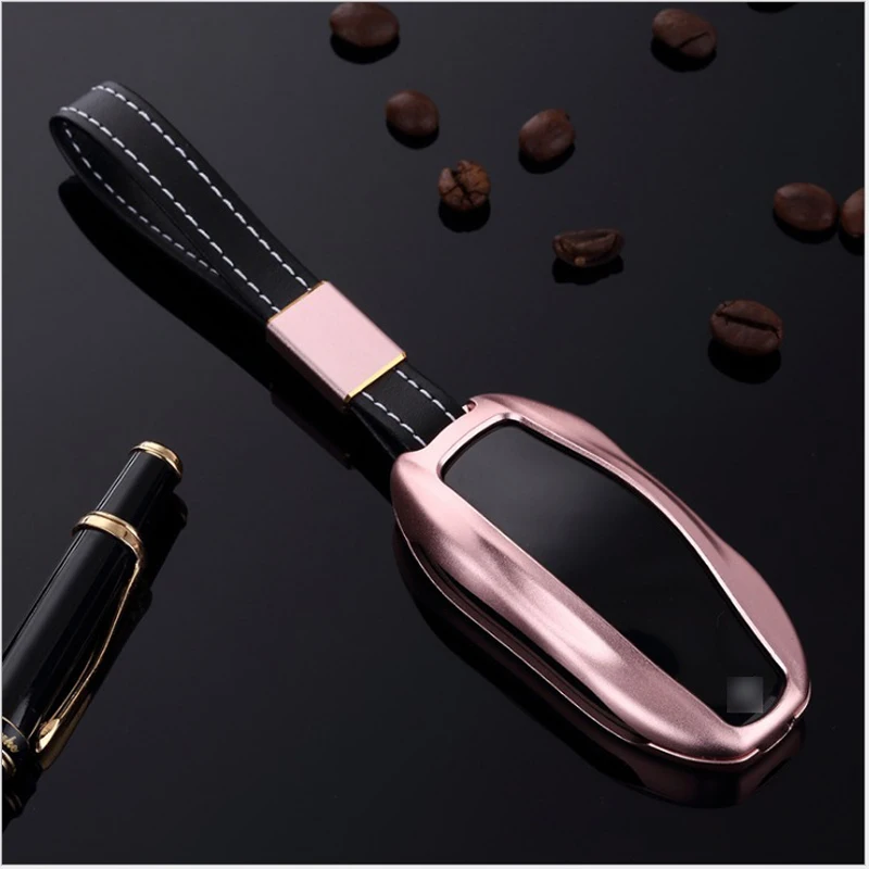 High Class For Tesal Model S Aluminium Alloy Car Key Case Cover Shell Holder Business Style Accessories Male Multicolo | Автомобили и