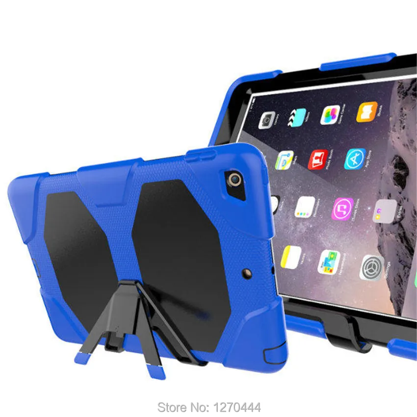 Чехол для iPad 9 7 2017/2018 Силикон + PC Гибридный Прочный противоударный