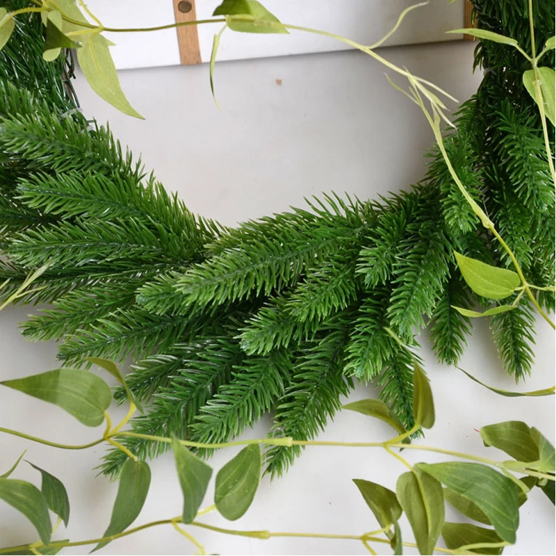 1 упаковка искусственные растения сосновые ветви|pine branches|fake plantsartificial flower wreath |
