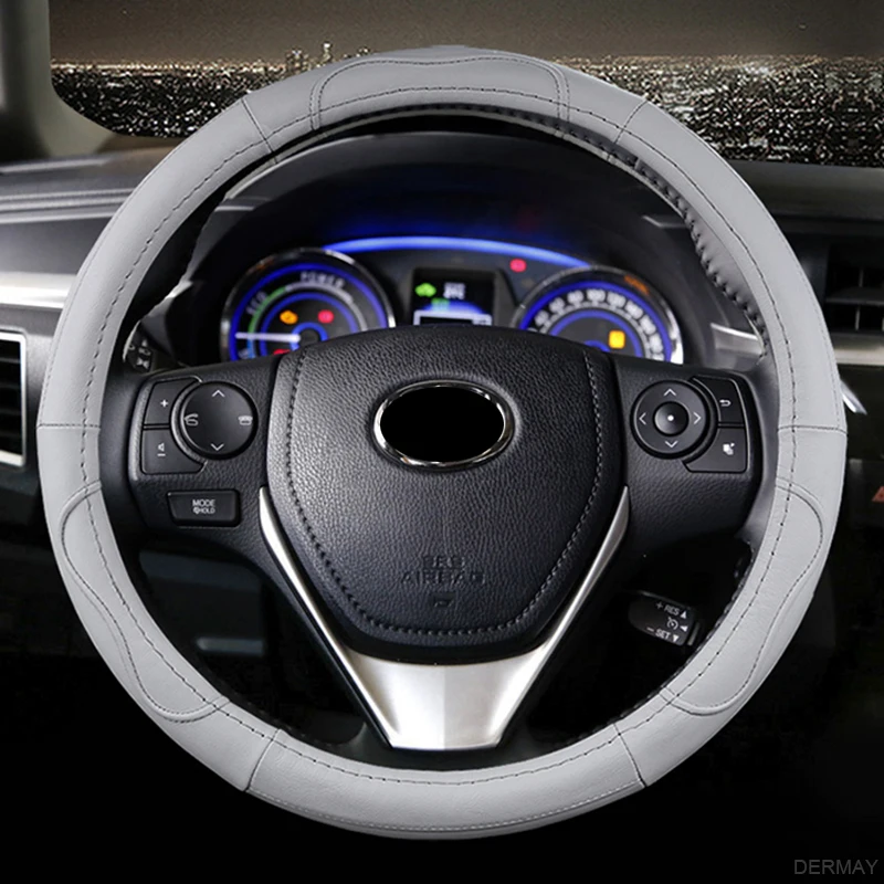 Чехол для руля Toyota Corolla Avensis Yaris Rav4 Hilux Auris 2013 2014 2015|Чехлы на руль| |