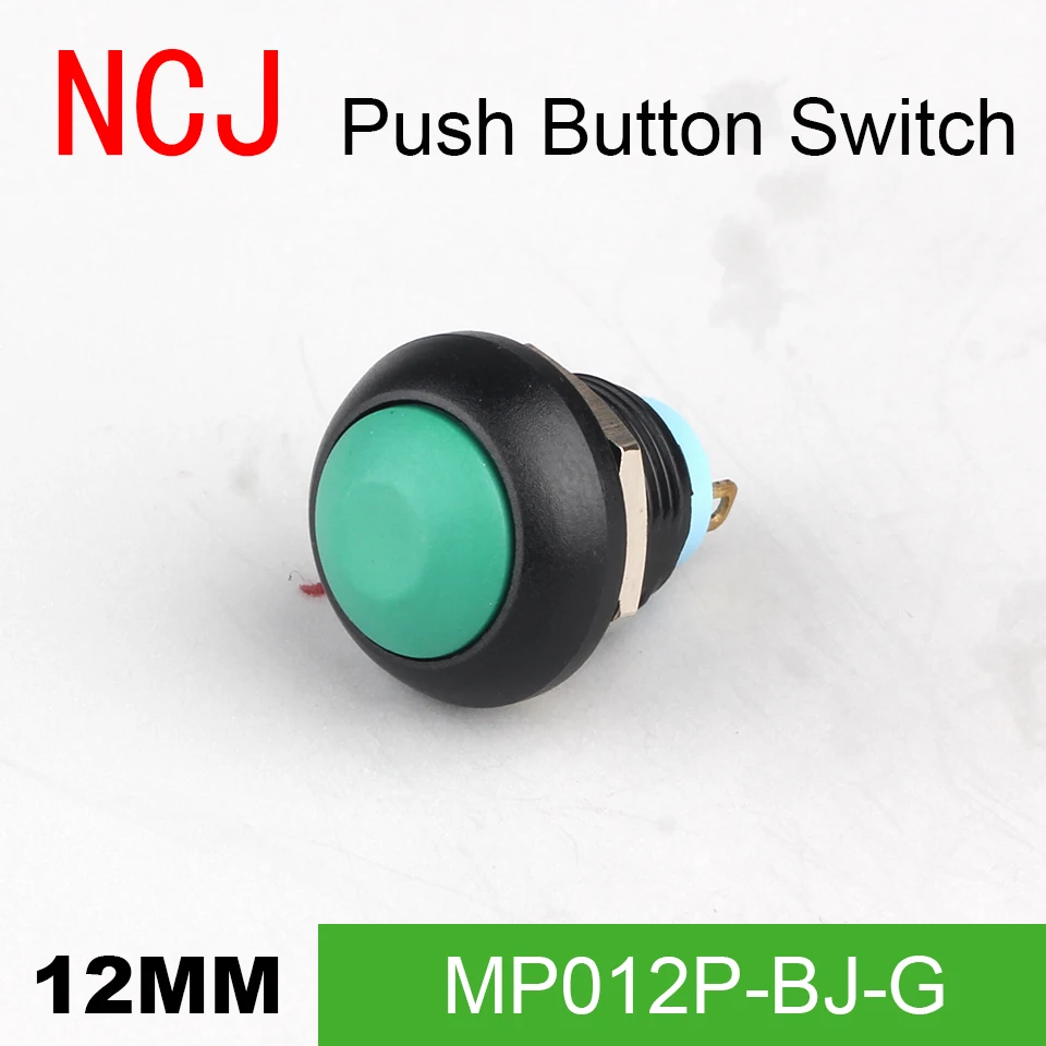 NCJ MP12 PC кнопочный переключатель мгновенного действия семь цветов 2 А|Выключатели|
