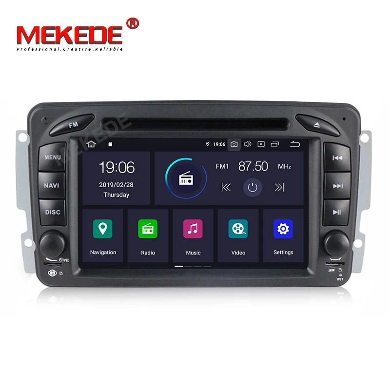 Mekede PX30 ips DSP android 9,0 Автомобильный gps dvd-плеер для Mercedes Benz W203 W208 W209 W210 W463 Vito Viano W163 gps-навигация