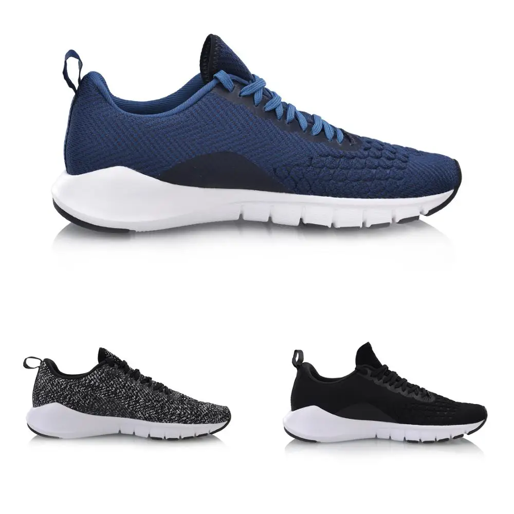 Мужские беговые кроссовки Li Ning дышащие из мягкой пряжи удобные Текстильные ARKN015