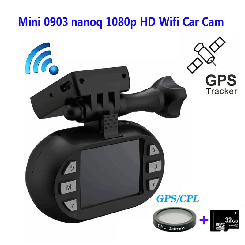 Бесплатная доставка! Оригинальный мини 0903/nanoq 1080p HD Wifi 7G NT96655 IMX322 GPS Автомобильный