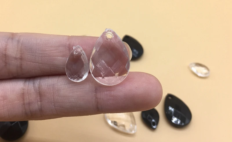 Meideheng акриловые прозрачные плоские бусины-капли для самостоятельного изготовления ювелирных изделий Аксессуары для рукоделия белые черные бусины подходят для ювелирных изделий ручной работы