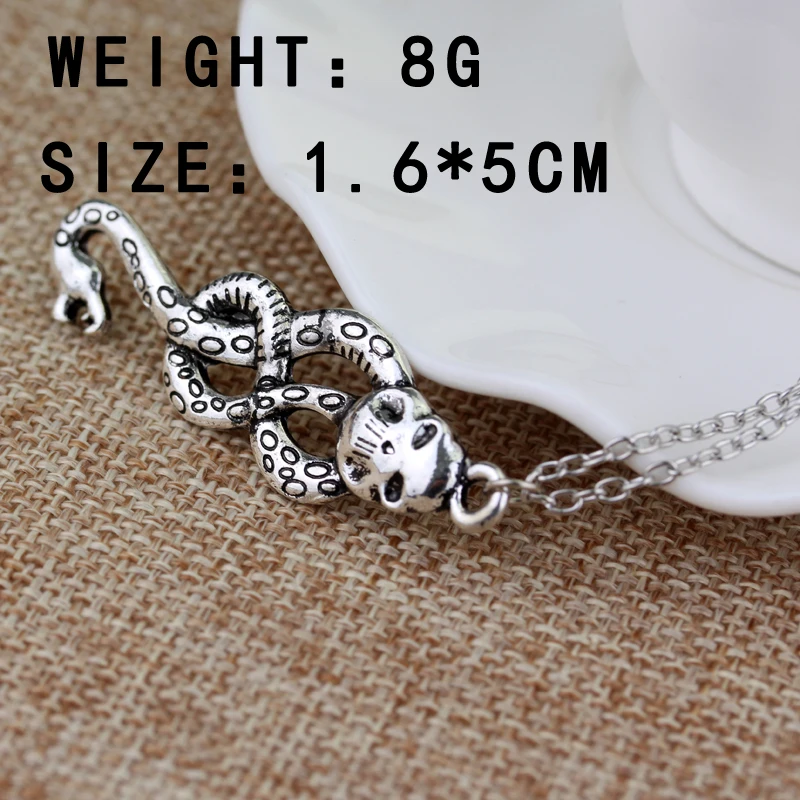 Винтажное ожерелье dongsheng HP с подвеской в виде змеи и черепа s 30|skull necklace|pendant