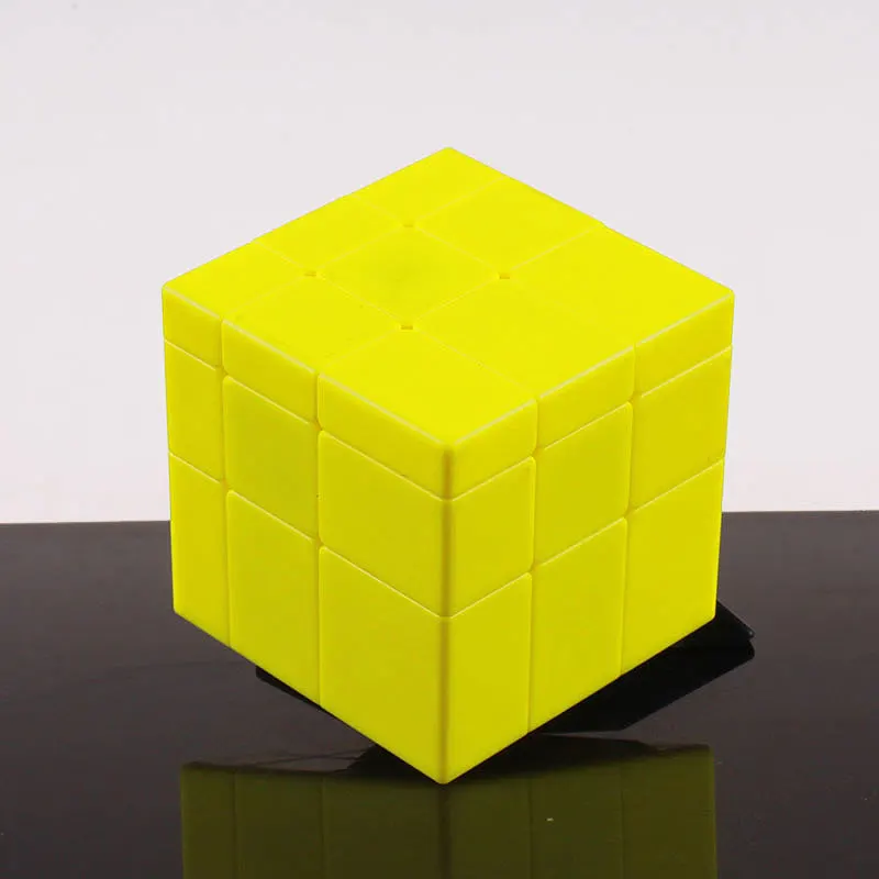 QIYI 3x3x3 Скорость магическое зеркало куб профессиональный с глянцевым покрытием желтый Stickerless головоломка твист cubo magico игрушки для детей