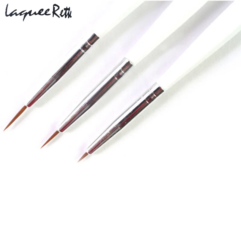 Фирменная Новинка Профессиональный 3 шт. Французский маникюр акрил Дизайн ногтей