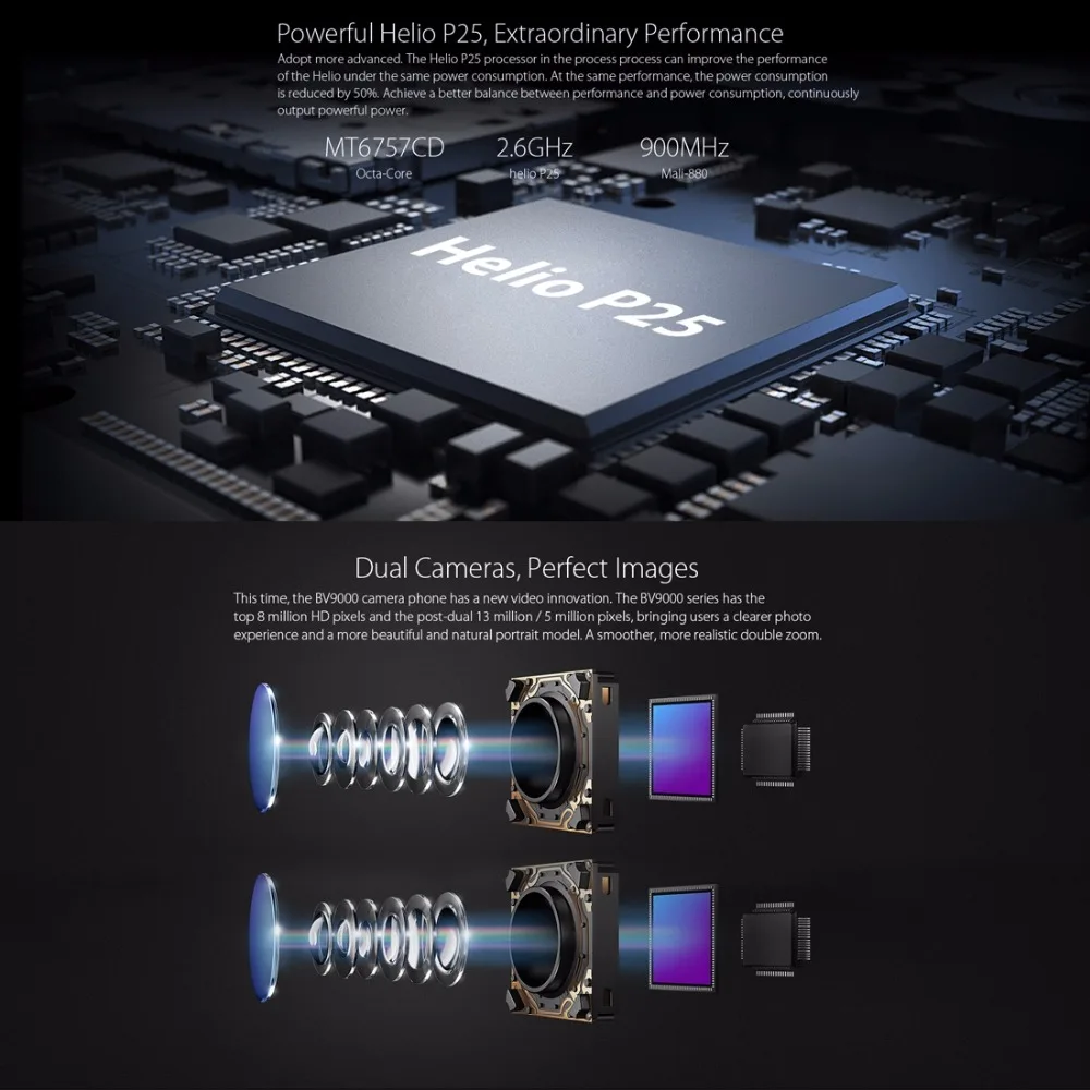 Blackview BV9000 IP68 Водонепроницаемый противоударный мобильный телефон Android 7 1 5 &quotЭкран